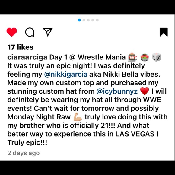 Nikki Bella WWE Stay Fearless Bling Baseball Hat New - Picture 12 of 13